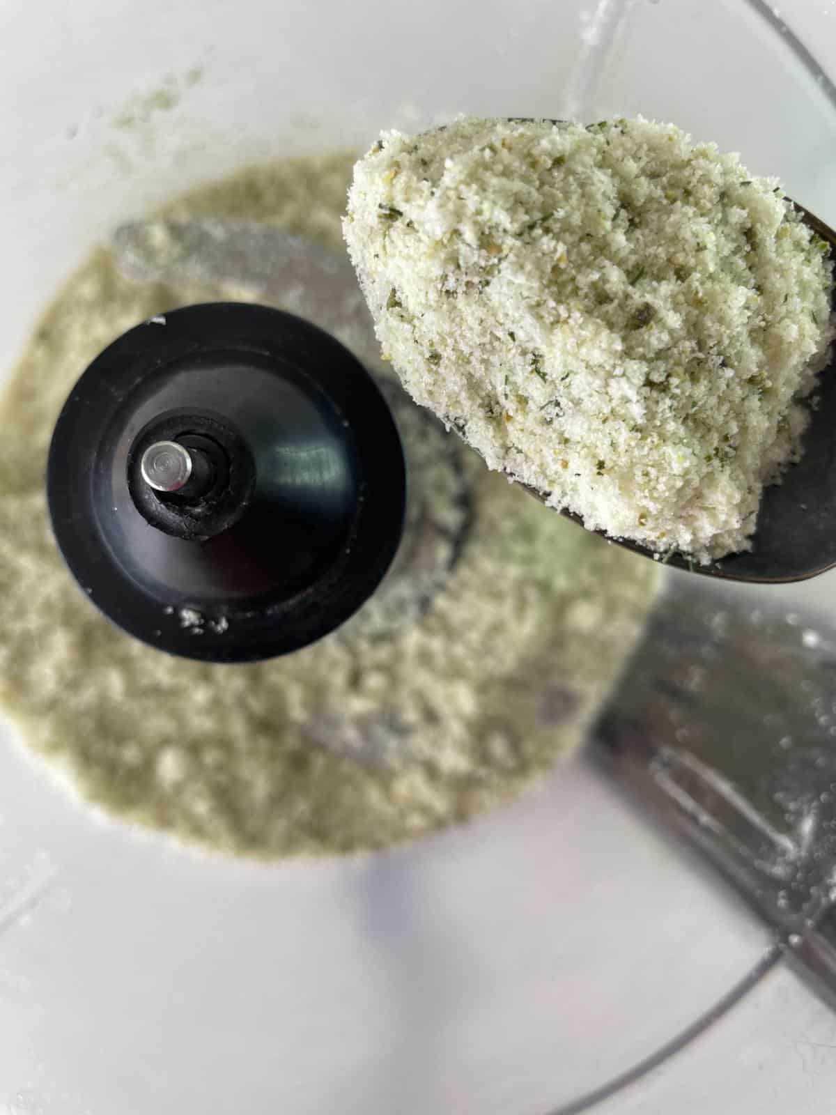 coarsely ground jalapeno salt in a food processor 