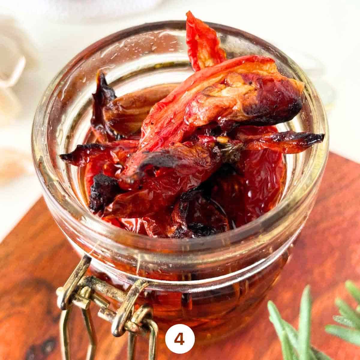 ready to enjoy Oven Dried Tomatoes in a Jar