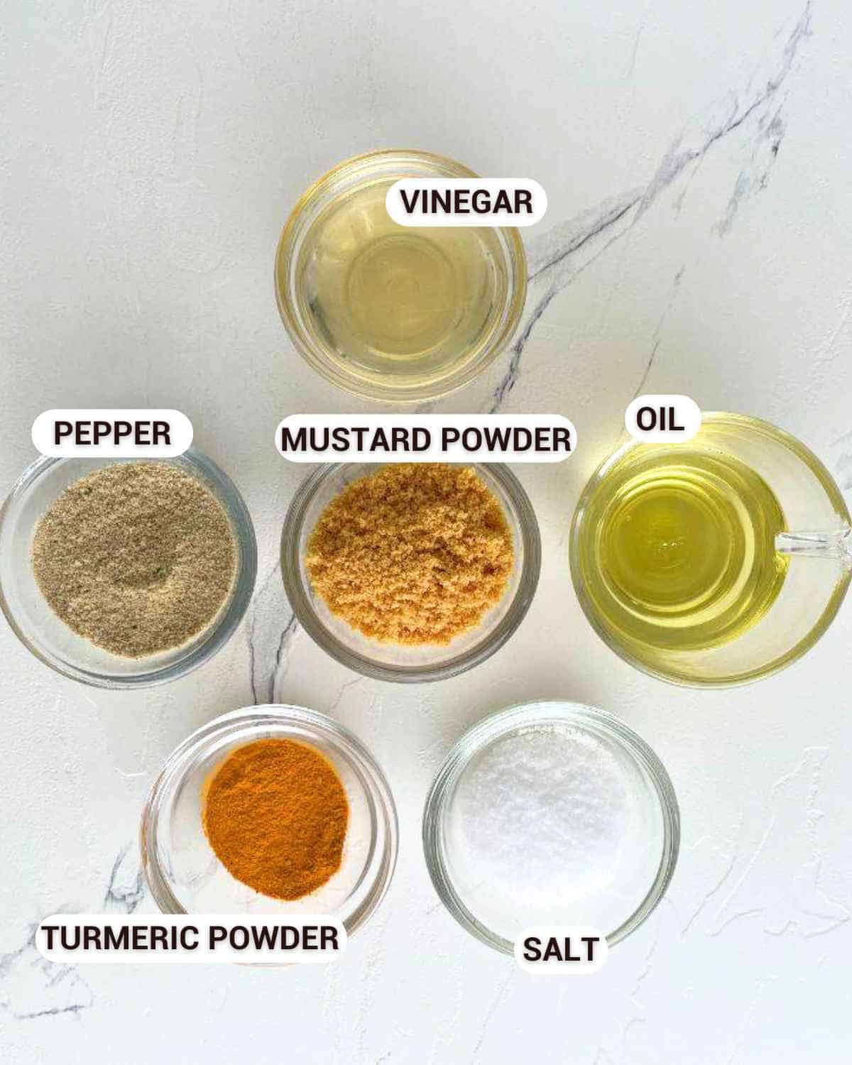 Ingredients for Hot-mustard