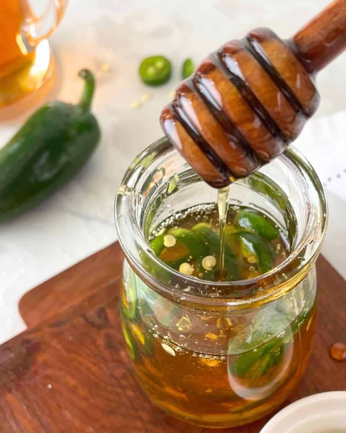 Jalapeno-Honey in a jar