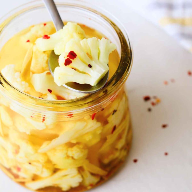 Curry Pickled Cauliflower