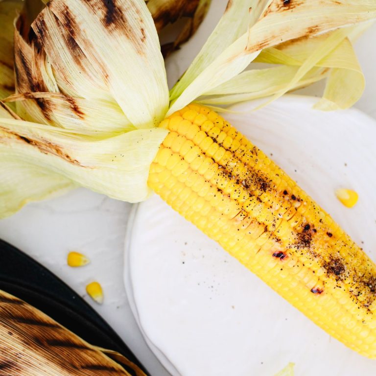 Grilled Corn on the Cob with Husk