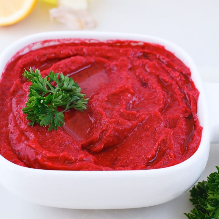 Beet Lemon Hummus
